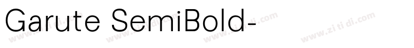 Garute SemiBold字体转换